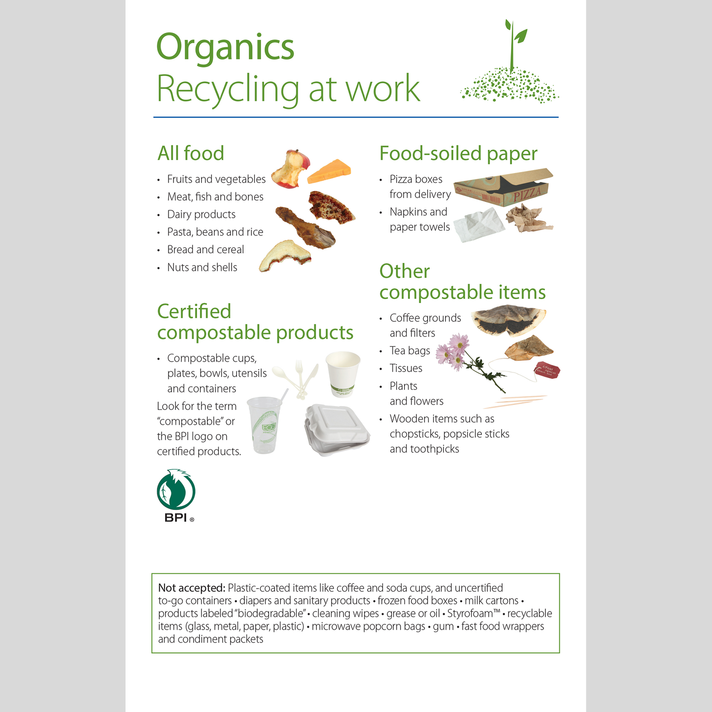 Organics recycling at work guide