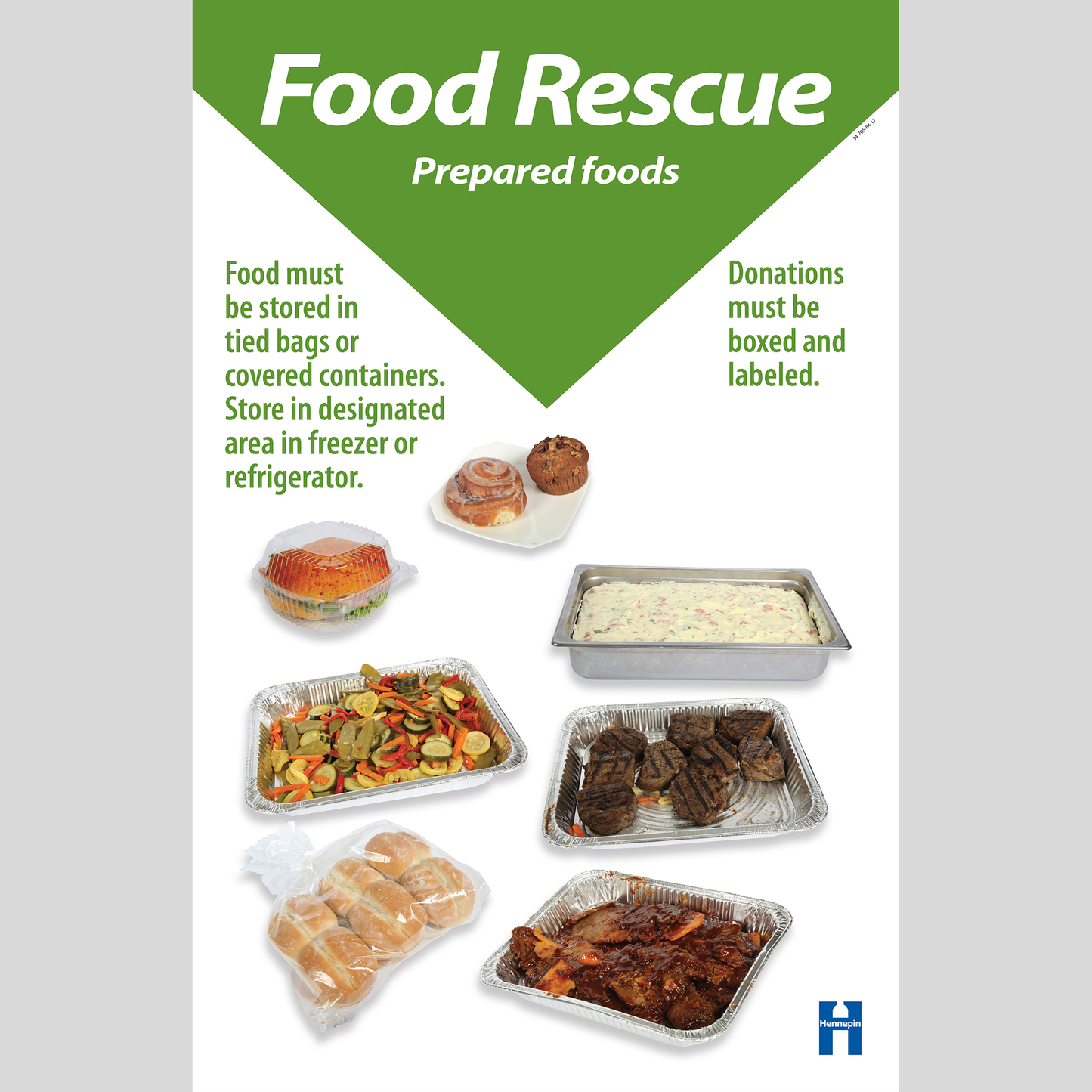 Food rescue: prepared foods poster