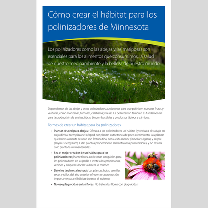 Creating habitat for Minnesota pollinators