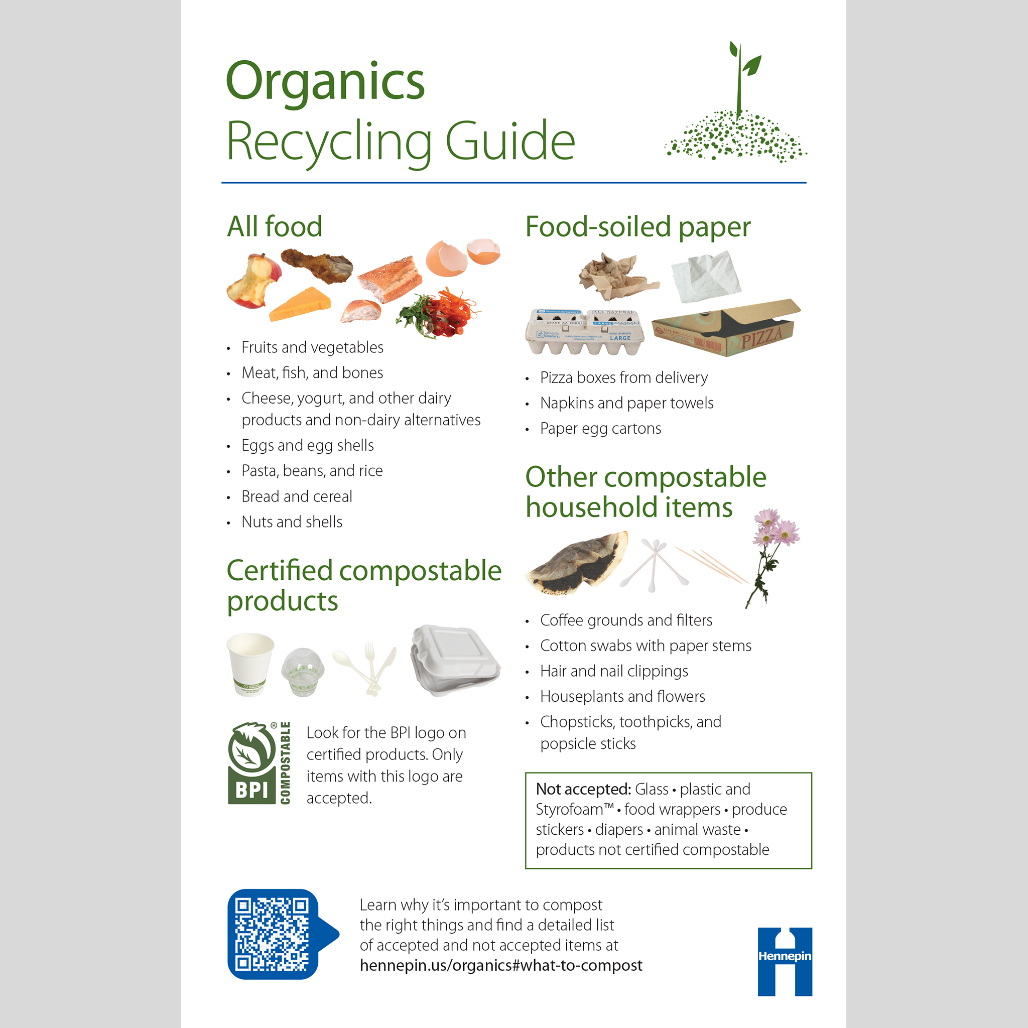 Organics recycling guide for residents – Environmental materials