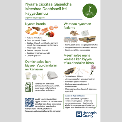 Organics recycling guide for residents