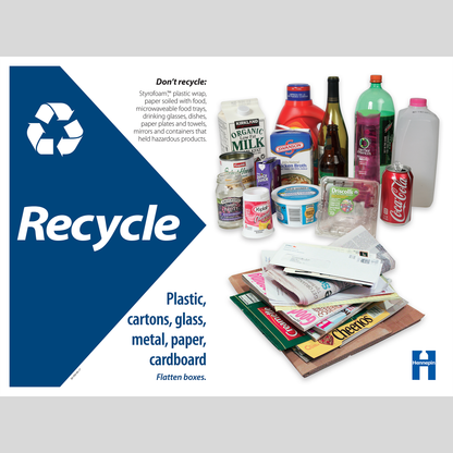 Recycling outdoor aluminum sign