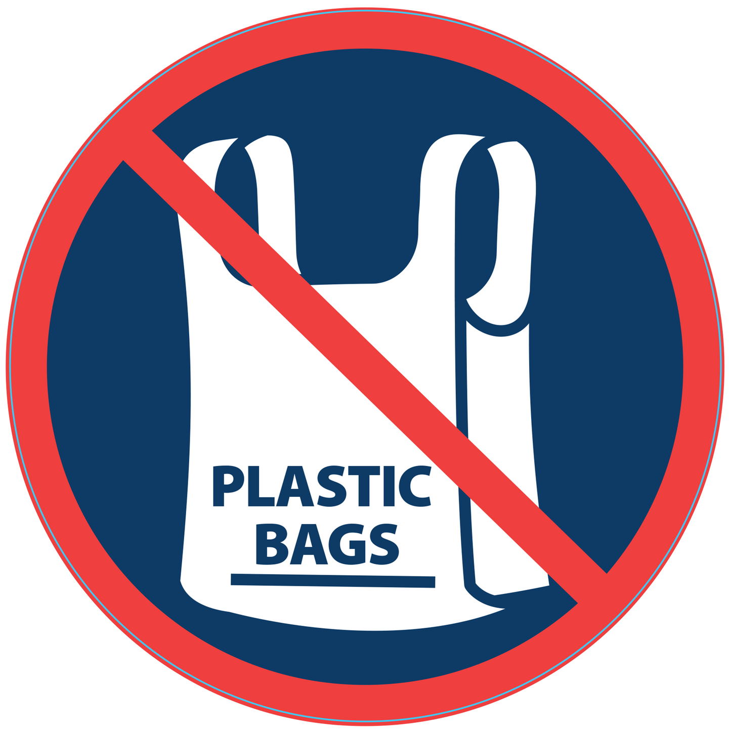 No plastic bags label for multifamily buildings