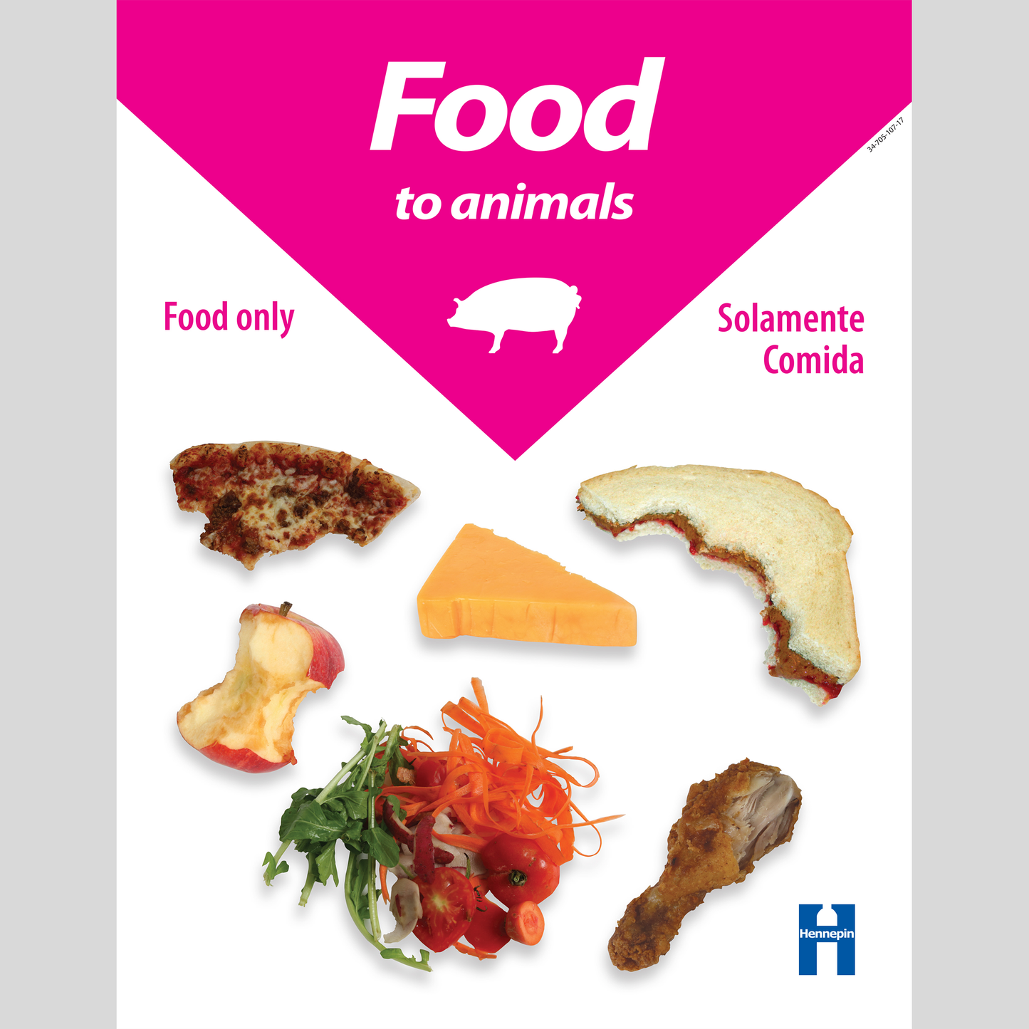 Food to animals poster: download only