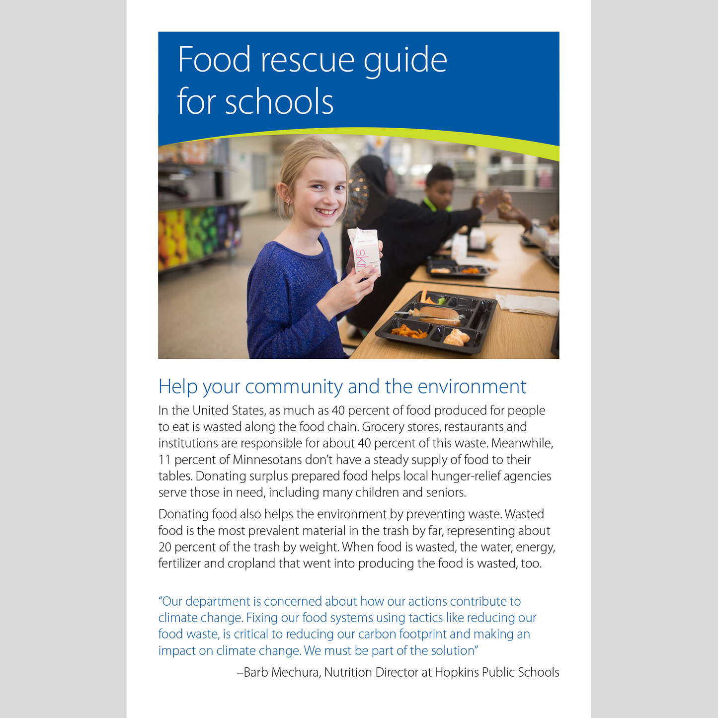 Food rescue best practices guide for schools