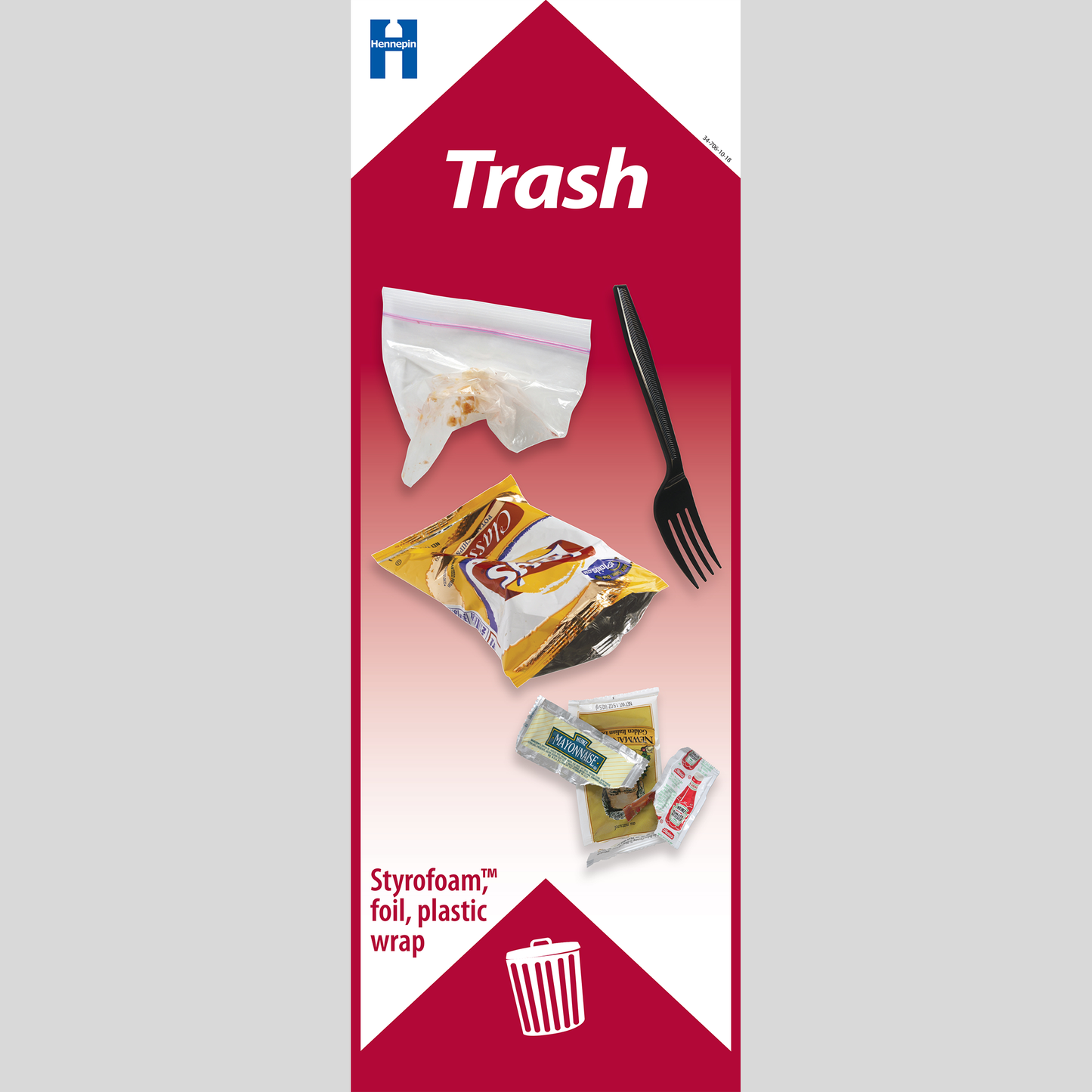 School trash label (available in English and Spanish)