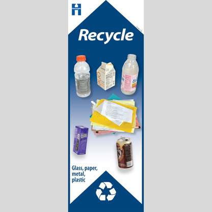 School cafeteria recycling label (available in English and Spanish)