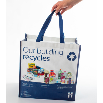 Multifamily recycling tote bag